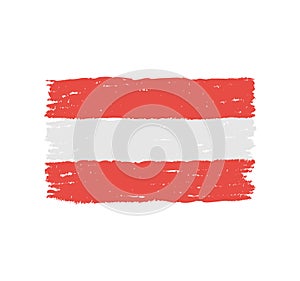 Austria Hand Drawn Flag