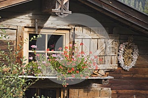 Austria, Karwendel, Log cabin