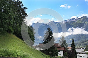 Austria. Landscape in sunny day in Austrian Alps.