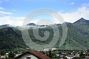 Austria. Landscape in sunny day in Austrian Alps.