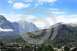 Austria. Landscape in sunny day in Austrian Alps.