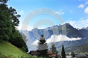 Austria. Landscape in sunny day in Austrian Alps.