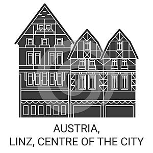 Austria, Linz, Centre Of The City travel landmark vector illustration photo