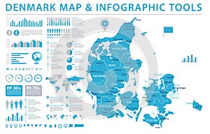 Austria Map - Info Graphic Vector Illustration