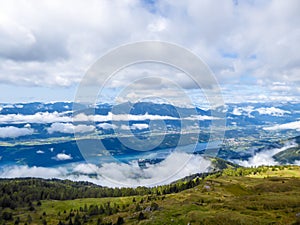 Austria - MillstÃ¤ter See seen from a hill