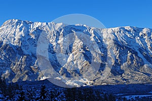 Mountain panorama in Sautens, Ãâtztal, Tirol photo