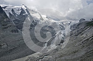 Austria Pasterze glacier panorama melt