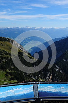 Austria: Rofan mountain view at Achensee viewing Ziller-/Tuxtal