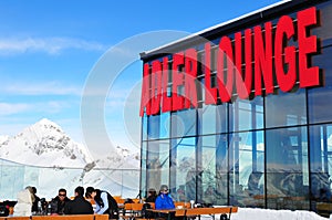 Austria`s highest mountain gorumet restaurant Adler Lounge