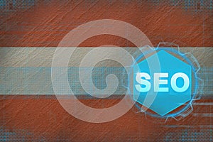 Austria seo (search engine optimization). SEO concept.