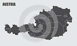 Austria states map