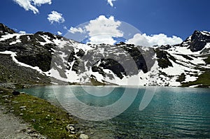 Austria, Tirol, lake in Austrian Alps