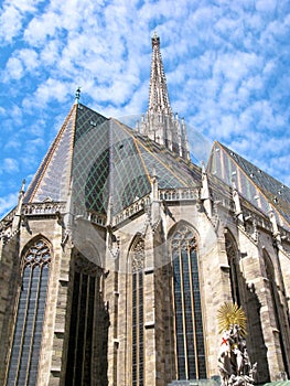 Austria, Vienna, St. Stephen`s Cathedral, Stephansdom, vertical