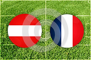 Austria vs France football match