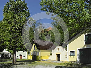 Austria, rural village in Springtime,