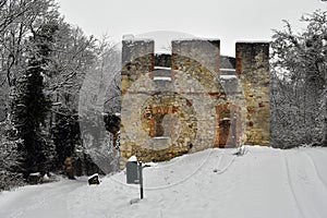 Austria, Winter, Chapel Ruin photo