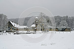 Austria, Winter, Monastery photo