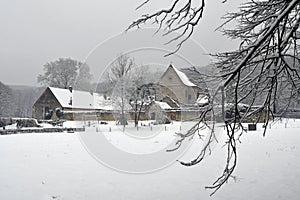 Austria, Winter, Monastery photo