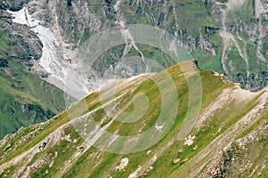 Austrian alps closeup