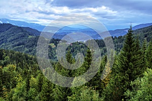 Austrian Alps panorama at Semmering