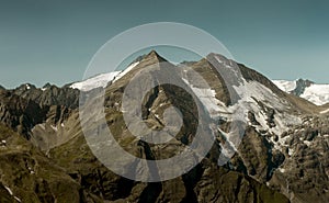 Austrian Alps view from Grossglockner Hochalpenstrasse