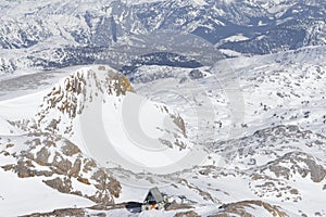 Austrian alps in winter season