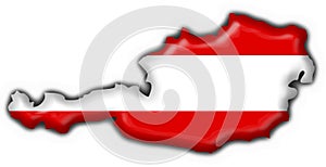 Austrian button flag map shape