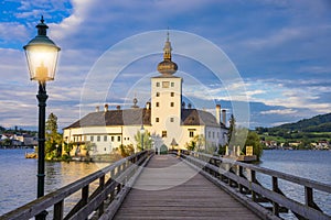 Austrian castle situated in the Traunsee lake, in Gmunden