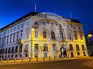 Austrian Chancellery by night photo