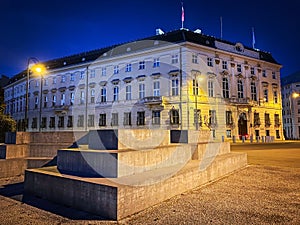Austrian Chancellery by night photo