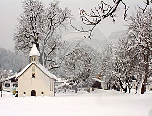 Austrian chapel in winter