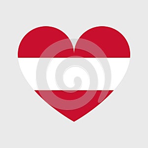 Austrian flag vector icon