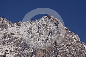 Austrian High Tauern Alps, winter landscape