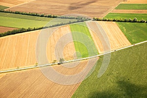 Austrian landscape seen from a plane