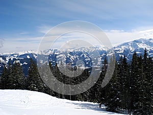 Austrian mountains - winter landscape
