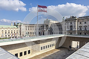 Austrian National Library and the memorial Ehrenhalle