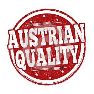 Austrian quality sign or stamp