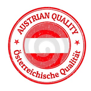 Austrian quality sign or stamp