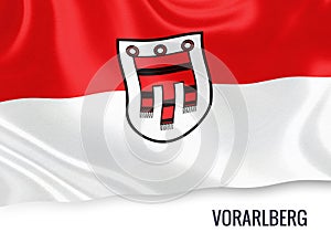 Austrian state Vorarlberg flag.