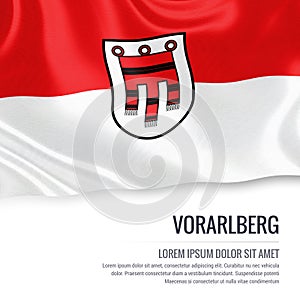 Austrian state Vorarlberg flag.