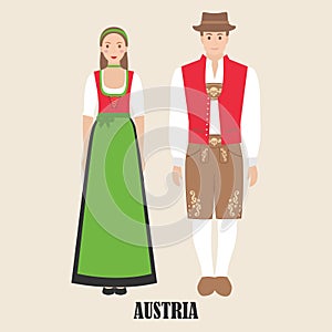 Austrians in national dress photo