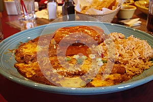 authentic beef enchiladas in LA eatery