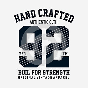 Authentic clothes print design for t shirt