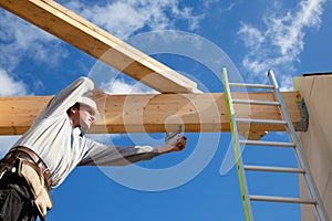 Authentic construction worker