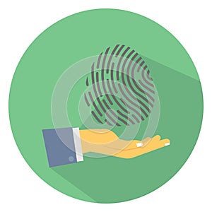 Authentic data, biometric verification, Color Vector icon which can easily modify or edit