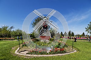 Authentic Dutch Windmill in Holland, Michigan photo