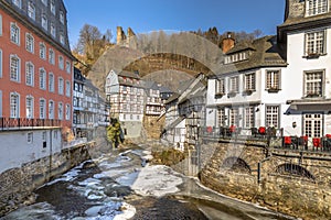 Authentic Fachwerk buildings Monschau