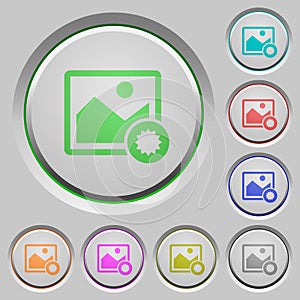 Authentic image push buttons