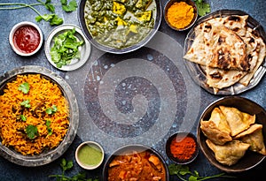 Authentic Indian dishes and snacks