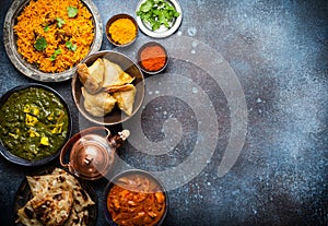 Authentic Indian dishes and snacks